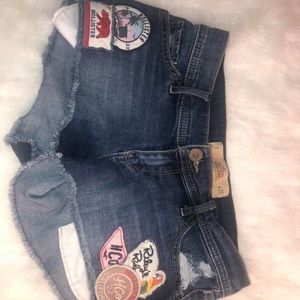hollister shorts hardly worn
